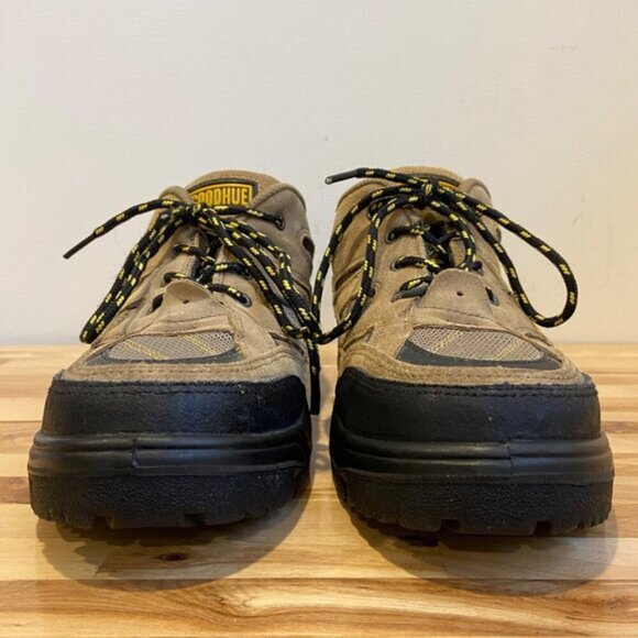 JB Goodhue Mens Hiking Shoes Size 8.5 Brown Black Suede Mesh size 9 ortopedic - Picture 3 of 13